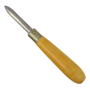 Curved Burnishing Tool w/ Hardwood Handle - Enamel Warehouse