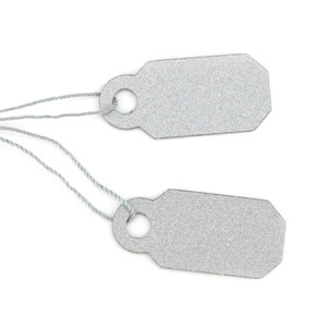 Arch Crown Square Silver Long String Jewelry Price Tags - Findings Outlet