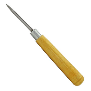 Slim Straight Burnisher with Wood Handle