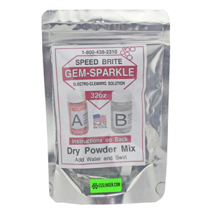 Gem Sparkle Ionic Cleaner Solution Concentrate 32 oz Powder Mix Kit No Bottle