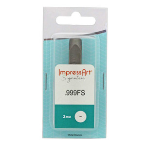 ImpressArt Straight 999 Fine Silver Stamp Metal Karat Marking Punch 2mm ImpressArt Straight 999 Fine Silver Stamp Metal Karat Marking Punch 2mm