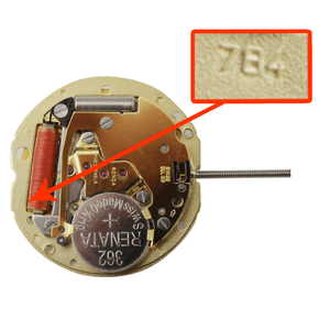 Harley Ronda 2 Hand Quartz Watch Movement HQ784-6 Date at 6:00 Overall Height 3.7mm