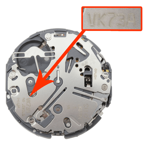 Time Module 6 Hand Quartz Chrono Watch Movement VK73 Big Date At 12:00 Overall Height 8.2mm