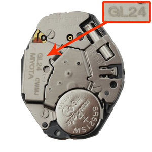 Miyota/Citizen LTD 2 Hand Quartz Watch Movement GL24 Overall Height 3.8mm