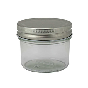 Clear Glass Jar 4 Oz Plain