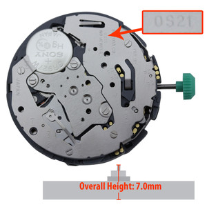 Miyota/Citizen LTD 2 Eye Chronograph Watch Movement 0S21-6 Date At 6:00 Overall Height 7.0mm