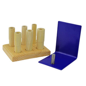 Multi-Mandrel Set of 6 Wood Mandrels with Stand Multi-Mandrel Set of 6 Wood Mandrels with Stand