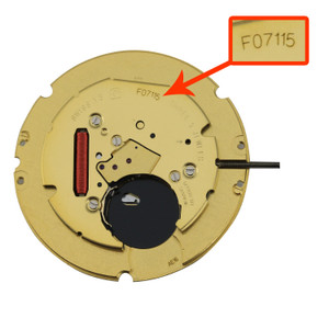 ETA® 2 Hand Quartz Watch Movement F07.115-2 Date At 3:00 Overall Height 3.7mm