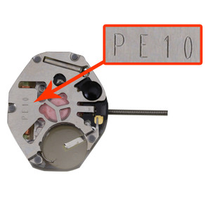 Chinese Sunon® 2 Hand Quartz Watch Movement PE10-2 Overall Height 3.5mm