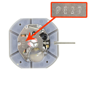 Chinese Sunon® 3 Hand Quartz Watch Movement PE27D Date At 3:00 Overall Height 4.3mm