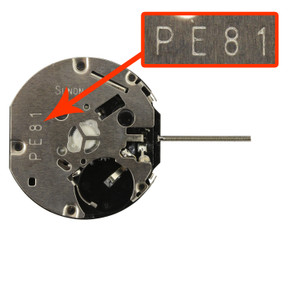 Far East Sunon® 5 Hand Quartz Multi Eye Watch Movement PE812 Date At 6:00 Overall Height 6.2mm