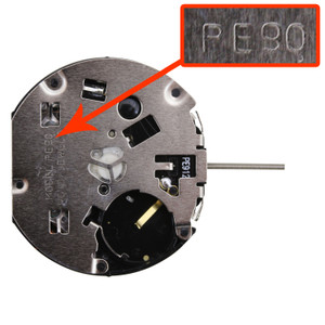 Far East Sunon® 6 Hand Multi Function Quartz Watch Movement PE912-1 Date At 4:30 Overall Height 6.8mm