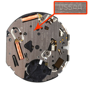 S. Epson Japanese Solar 4 Hand Quartz Watch Movement VS54 Battery Indicator Hand At 6:00 Date At 3:00 Overall Height 7.0mm