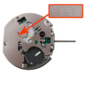 Far East Sunon® 6 Hand Quartz Chrono Watch Movement PE50D Date At 4:30 Overall Height 6.8mm