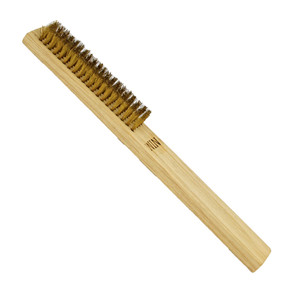 Medium Brass Brush with Wood Handle