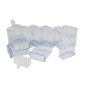Rectangle Plastic Tube Bottles with Flip Top Caps Set of 10