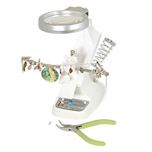 Third Hand with LED, Clamps, Magnifier and Tool Holder