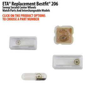 ETA® Replacement Bestfit® 206 Sweep Second Center Wheels Watch Parts And Interchangeable Models