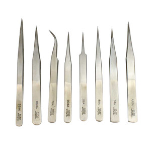 Economy Swiss Pattern Tweezers Set of 8