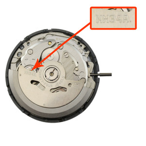 Hattori® Japan 4 Hand Automatic GMT Watch Movement NH34 Date At 3:00 Overall Height 7.9mm
