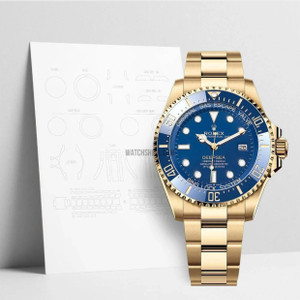 Anti Scratch Watch Shells™ Protective Film for Rolex® DeepSea 136668 Premium Package