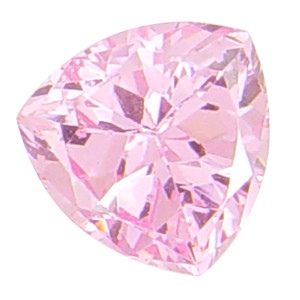 Trillion Shaped CZ Pink