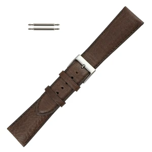 Brown 21mm Soft Padded Leather Watch Strap  7 7/8 Inch Length