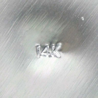 14k white gold stamp
