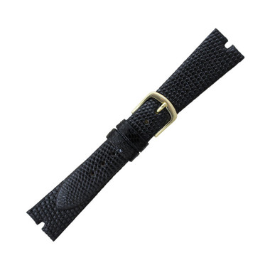 Genuine Java Lizard 18mm Black Watch Band 7
