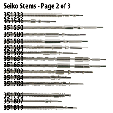 Genuine Seiko Replacement Watch Stems