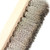 Steel bristle bench brush with wood handle