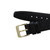 Black Leather Watch Strap 8MM Lizard Grain