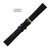 Black Leather Watch Band 18MM Lizard Grain
