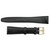 Black Flat Classic Calf Watch Band 19mm Leather 7 1/2 Inch Length