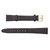 19MM smooth brown calfskin leather watch band