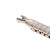 3MM silver tone stainless steel ladies expandable watch band