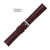 Burgundy Leather Watch Band 20mm Padded Alligator Grain Stitched 7 5/16 Inch Length