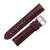 Burgundy Leather Watch Band 20mm Padded Alligator Grain Stitched 7 5/16 Inch Length