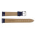 12mm croco-grain watch band with hand-stitched loops and padding
