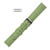 16mm Leather Watch Band Green Stitched Alligator Grain 7 7/16 Inch Length