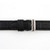 Black Leather Watch Band 20mm Padded Alligator Grain 9 Inch Length