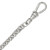White gold plated Waldemar 89638 pocket watch chain White gold plated Waldemar 89638 pocket watch chain