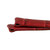 6mm Watch Band Red Leather Alligator Grain