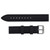 Black 18 mm Silicone Watch Band Sport Strap