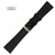 Hadley Roma Genuine Lizard Black Watch Strap 18mm Short