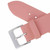 Pink Leather Long Watch Band 20MM Smooth Calf