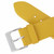 Yellow Leather Long Watch Band 20MM Smooth Calf