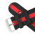 Hadley Roma Red and Black Striped 24MM Nylon Watch Band