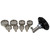 Horotec Rolex® Watch Case Back Removing Dies - Set of 8 with Handle
