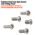 Stainless Steel Case Back Screws With Phillips Head Refills